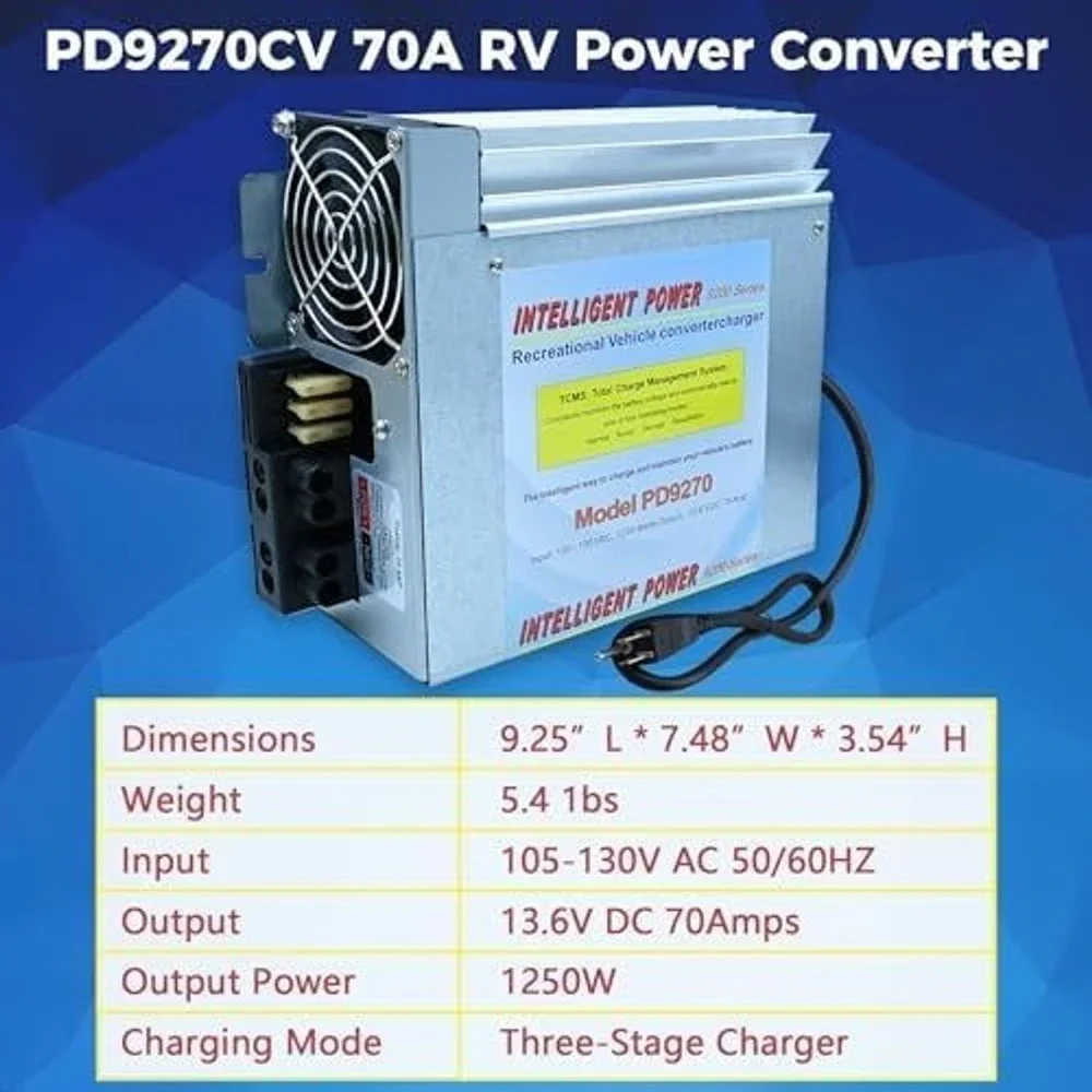 RV‎ Power Converter Charger PD9270 70 Amp 1250W Intelligent Power New
